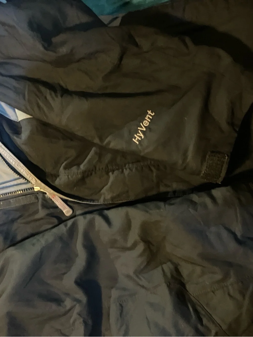 The North Face , Hyvent 3 in 1 , textile all purpose jacket, black & gray ,XL/Tg